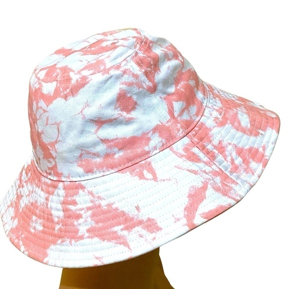 VANS Tie Dyed Bushwick Bucket Hat Pink/White Size Small/Medium Never Worn - Picture 7 of 13